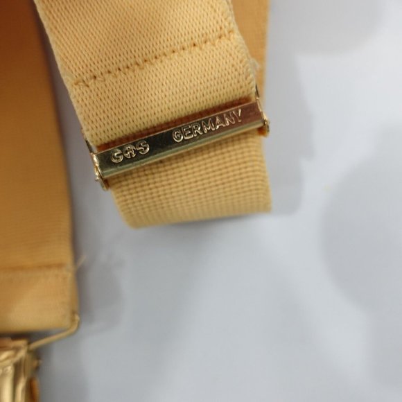 Cas Germany Suspender Mens Yellow Clip On X Back Adjustable Strap Stretch Formal - Picture 8 of 11